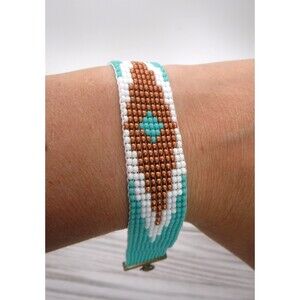 Loom Beaded Bracelet Teal